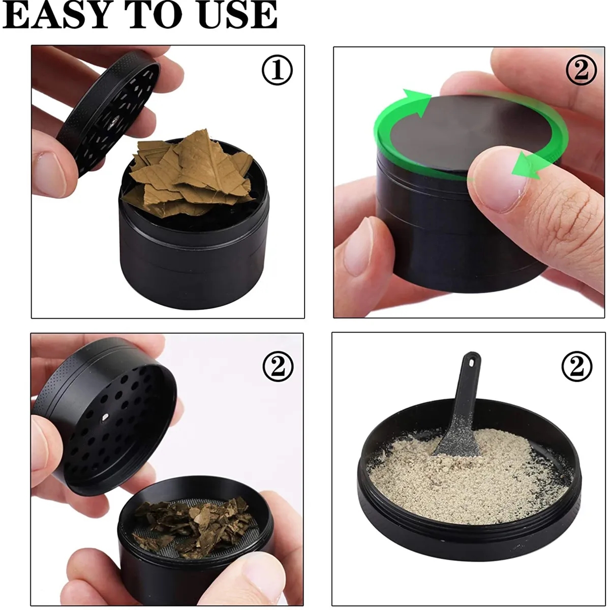 Mini Metal Tobacco Grinder 4