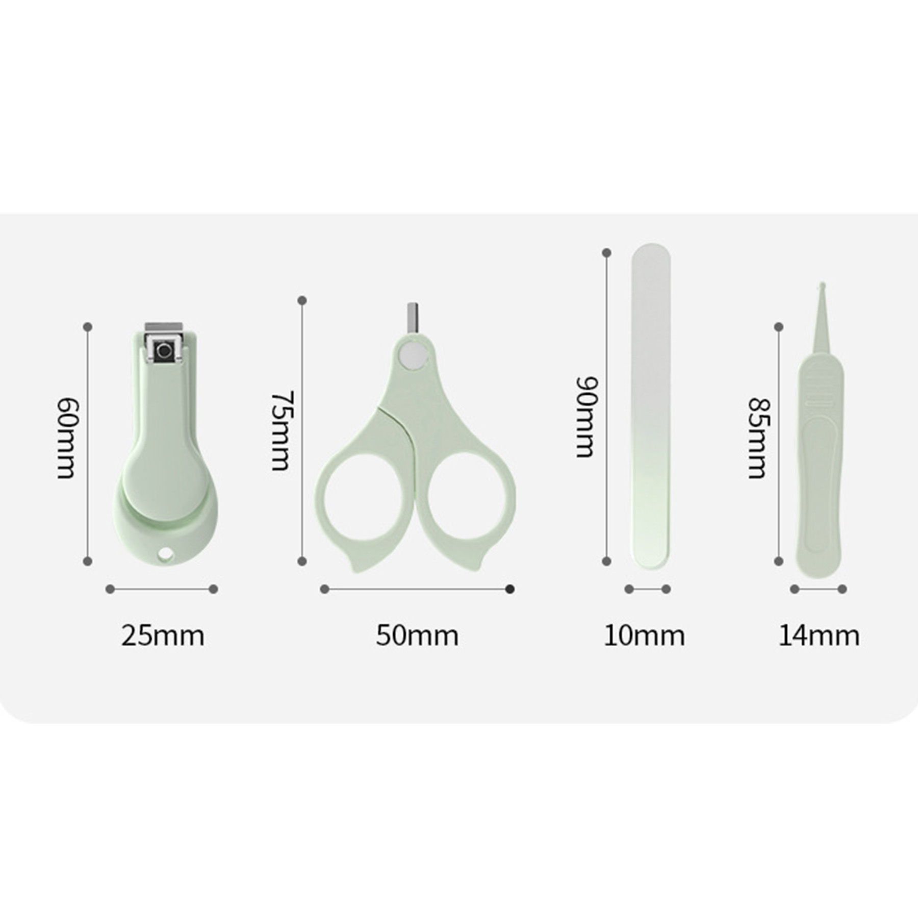 Anti-Jamming Child Infant Nail Clippers 3