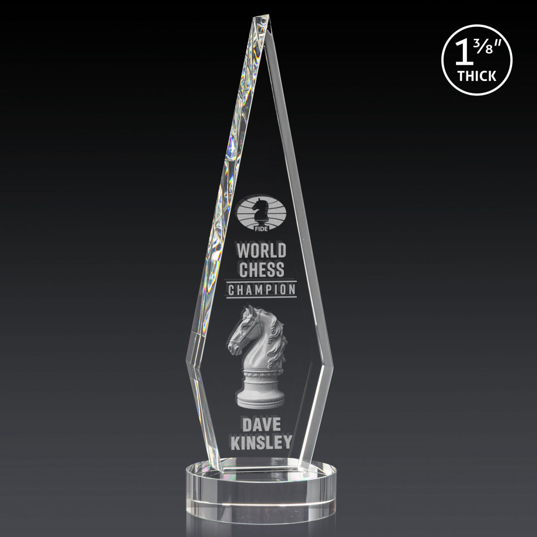 Springfield 3D Award on Stanrich Base - Clear 4