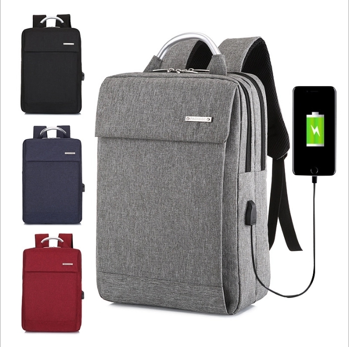 15.6 " Laptop Backpack in aluminum handle  with Usb recharge 10