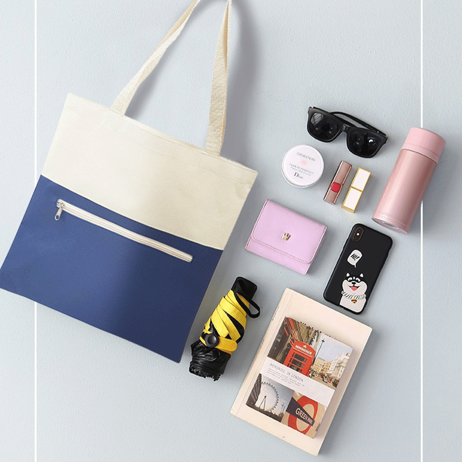 Personalized Sturdy Eco-Friendly Daily Canvas Tote Bag, custom tote bag with logo imprint 3