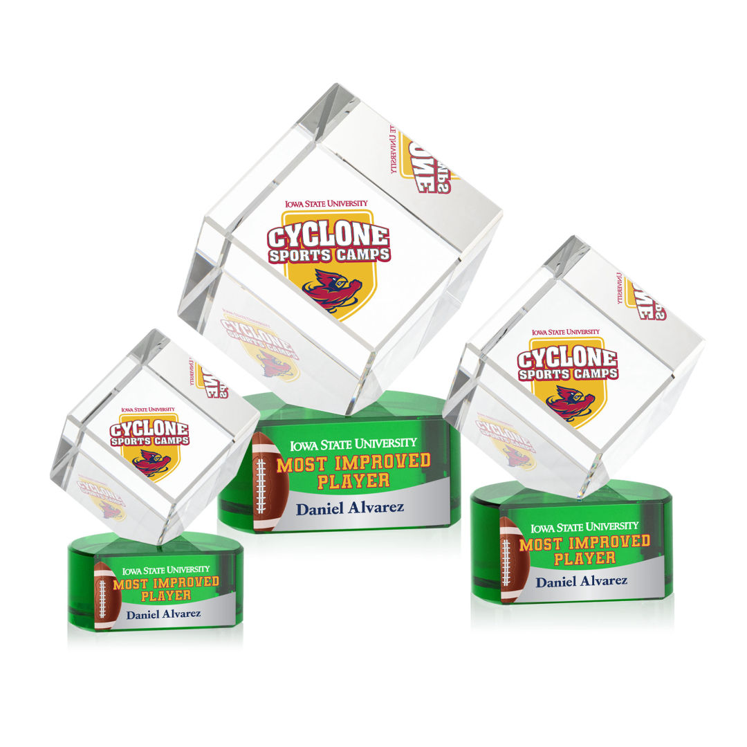 Burrill VividPrint™ Award on Paragon Base - Green