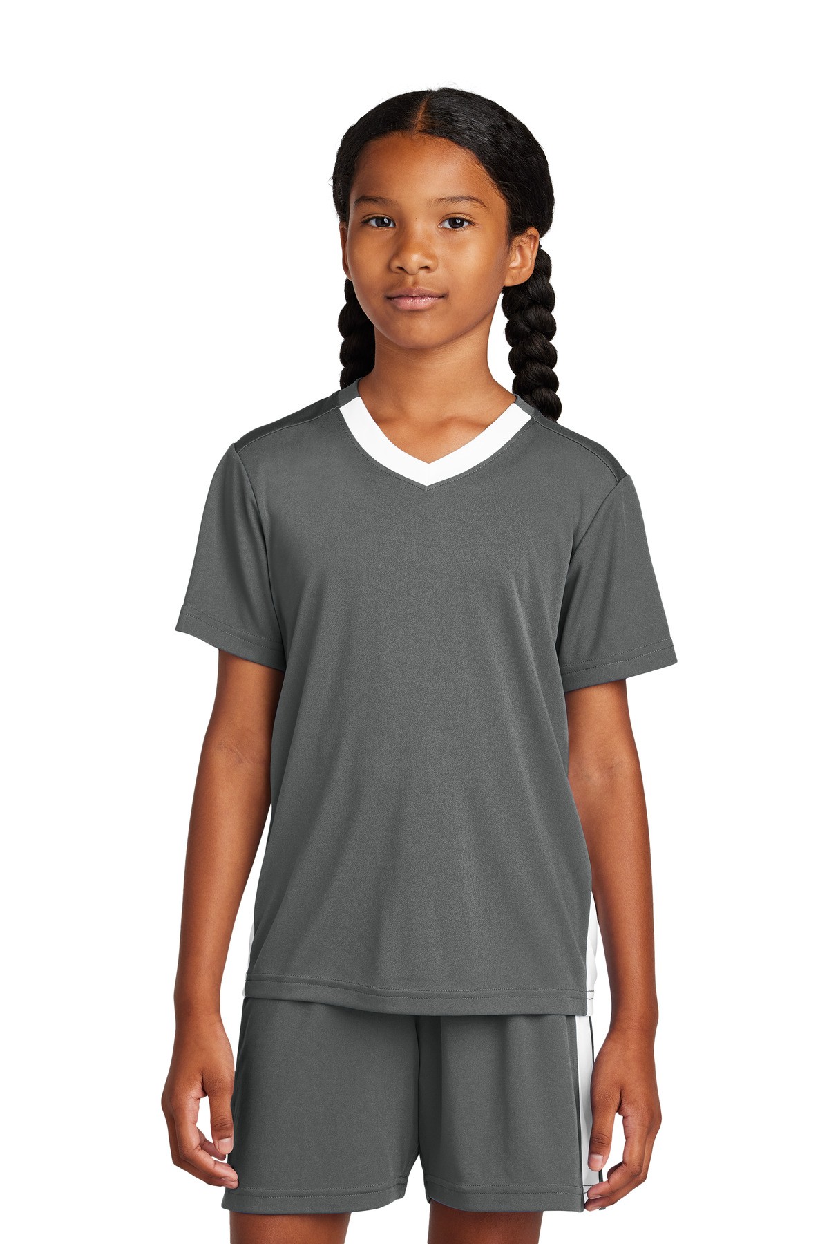 Sport-Tek Youth Competitor United V-Neck YST101 68