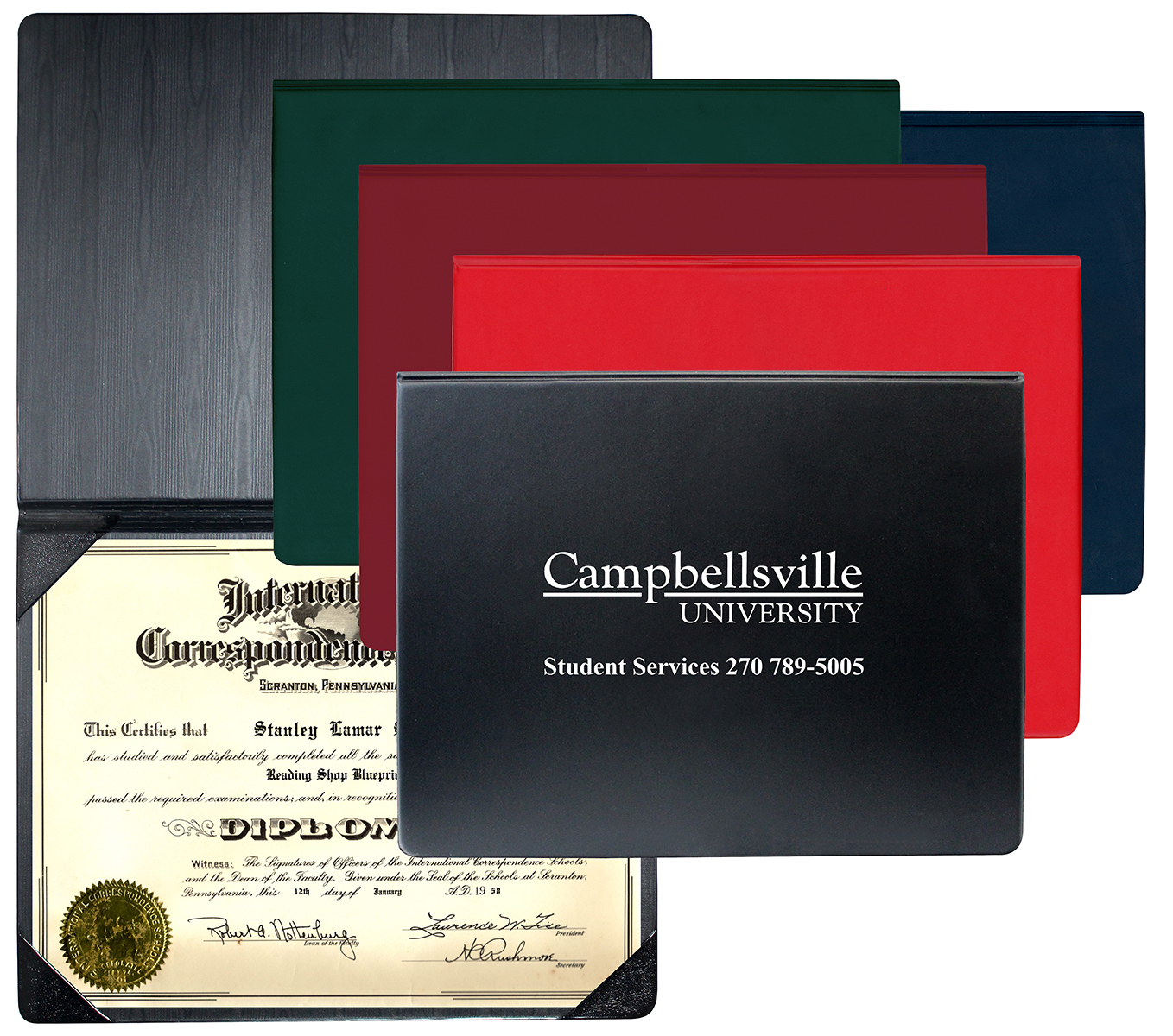 Standard Heat Sealed Diploma Holder (Portrait Style) 1