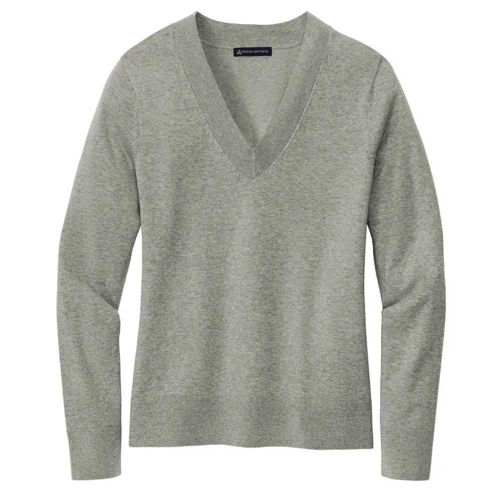 Brooks Brothers(R) Women's Cotton Stretch V-Neck Sweater 5