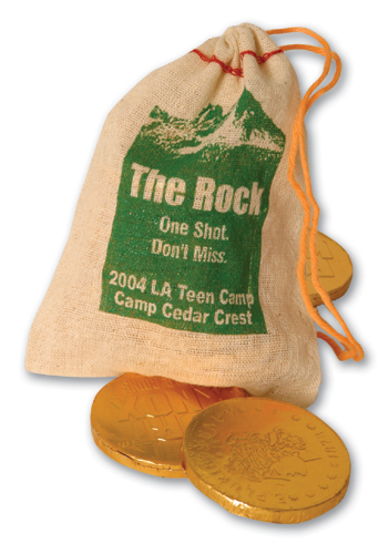 100% Natural Cotton Drawstring Bag 3X4" 1