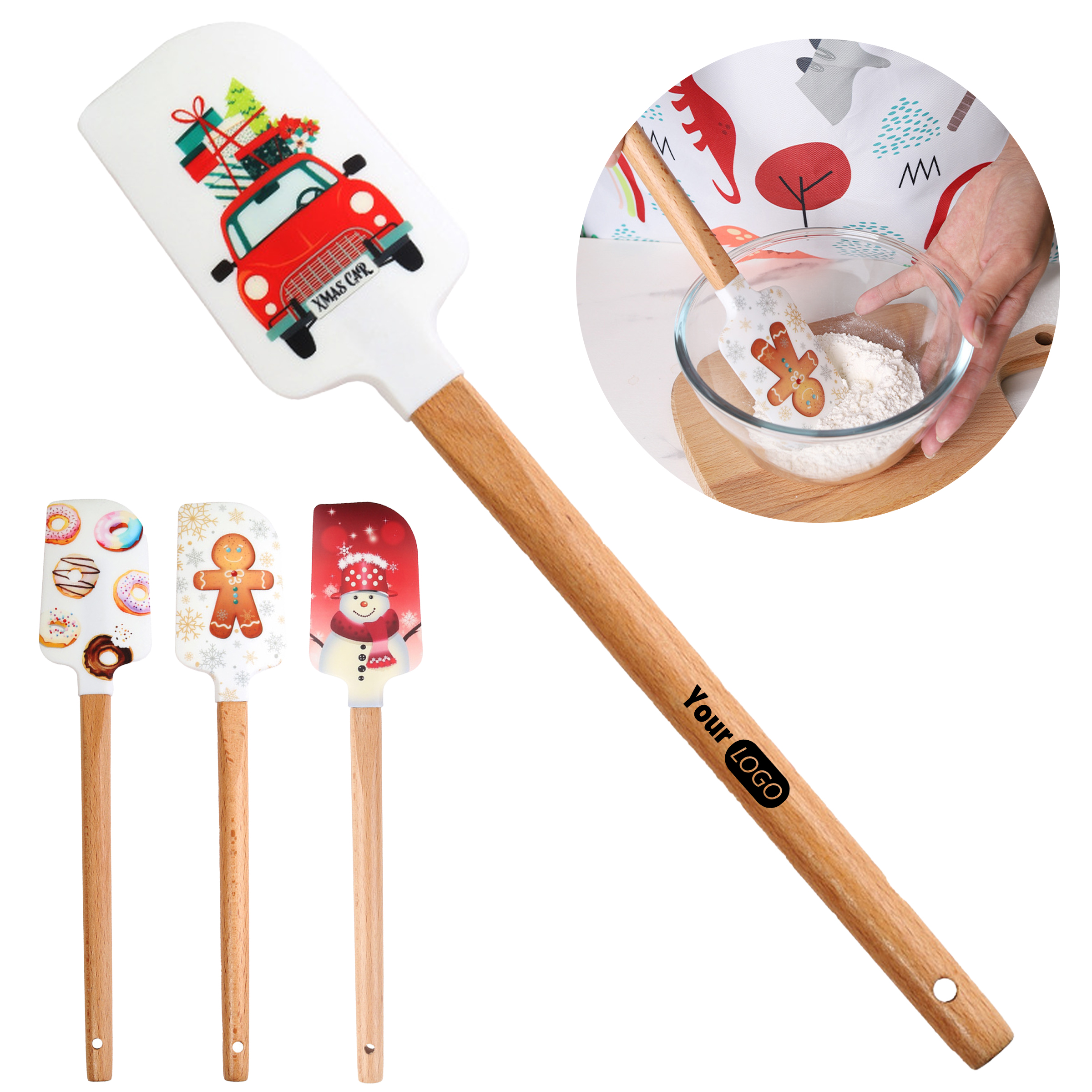 Christmas Silicone Scraper 2