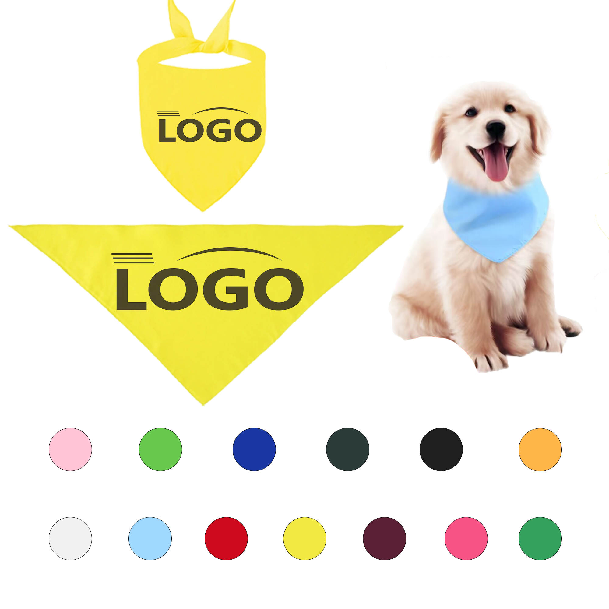 Quick Dry Stain Resistant Easy To Clean Pet Bandana 5