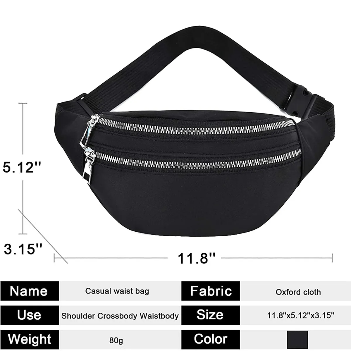 Black Fanny Pack 2