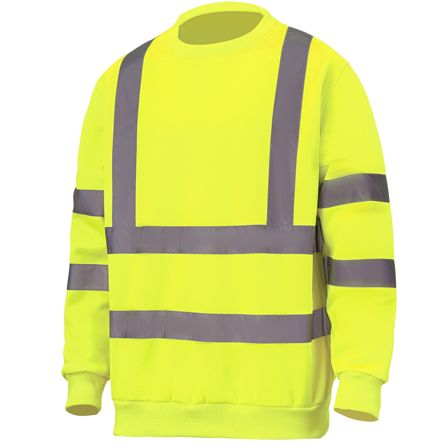 Class 3 Double Band 2" Reflective Tape Safety Sweatshirt 5