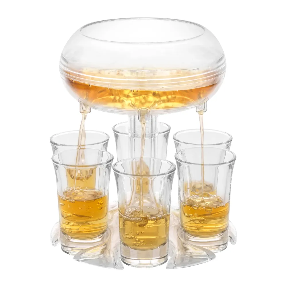 Shot Dispenser and Drinking Glass Set 3