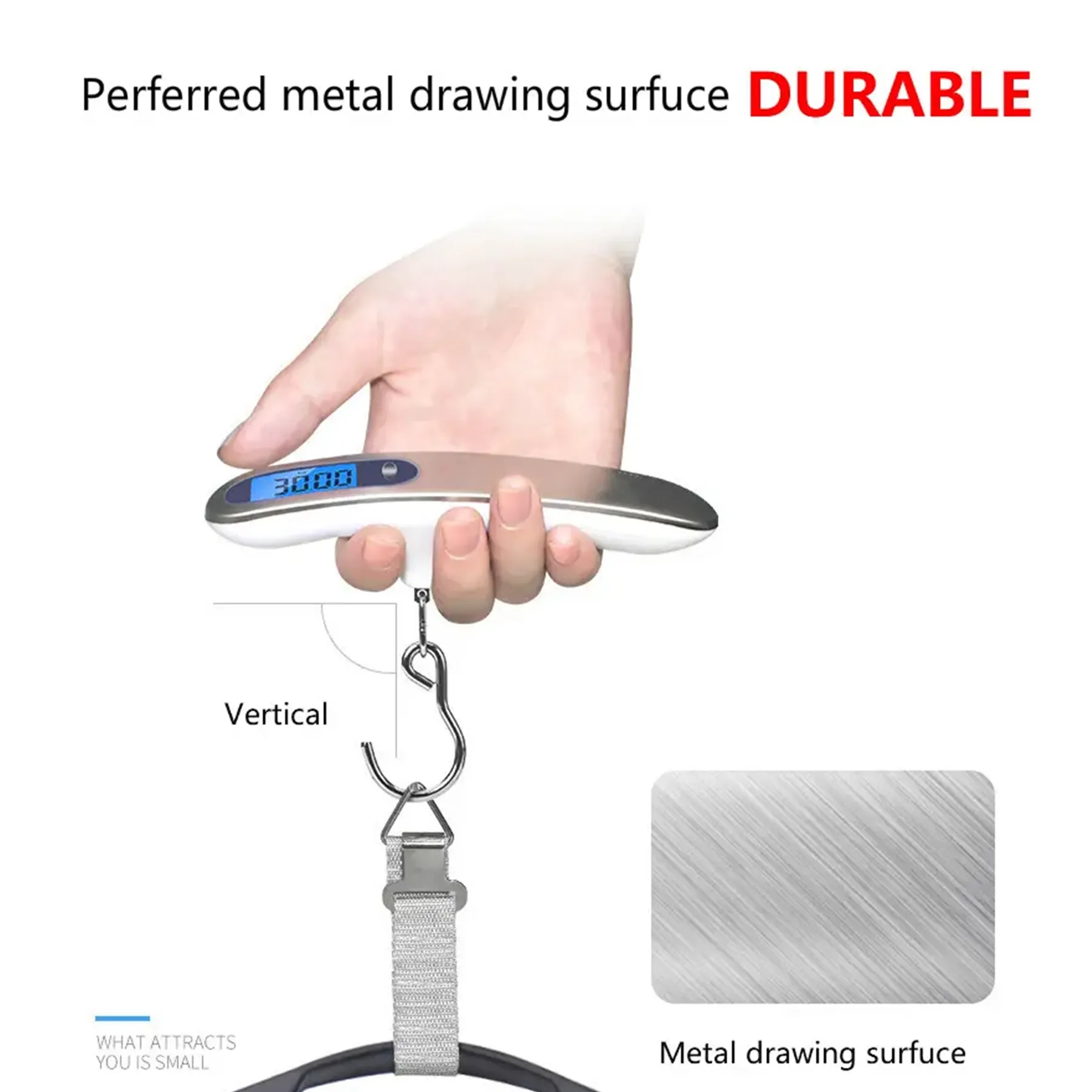 Portable Stainless Steel Digital Hanging Luggage Scale 5