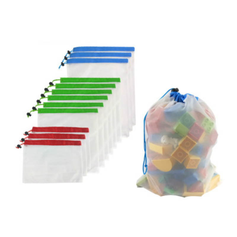 Reusable Mesh Drawstring Bag For Fruits 2