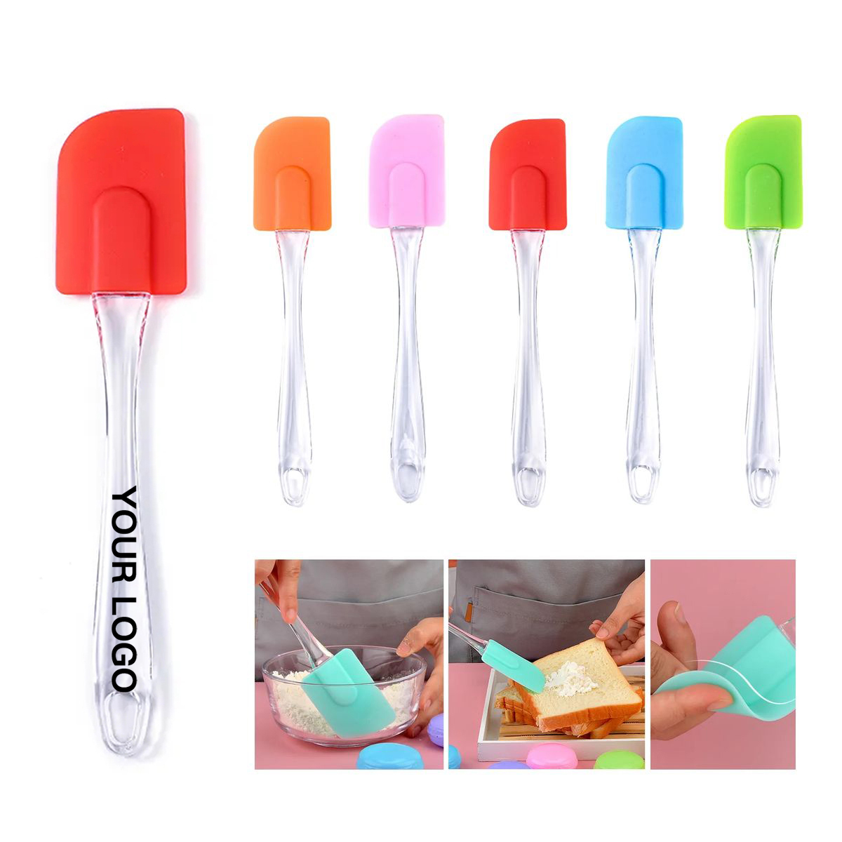 Durable Silicone Spatulas with Comfortable Grip 2