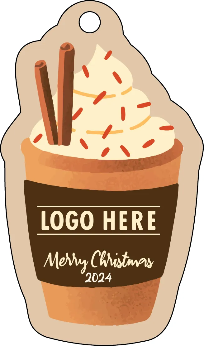 1/4" Recycled Wood Ornaments-Hot Chocolate