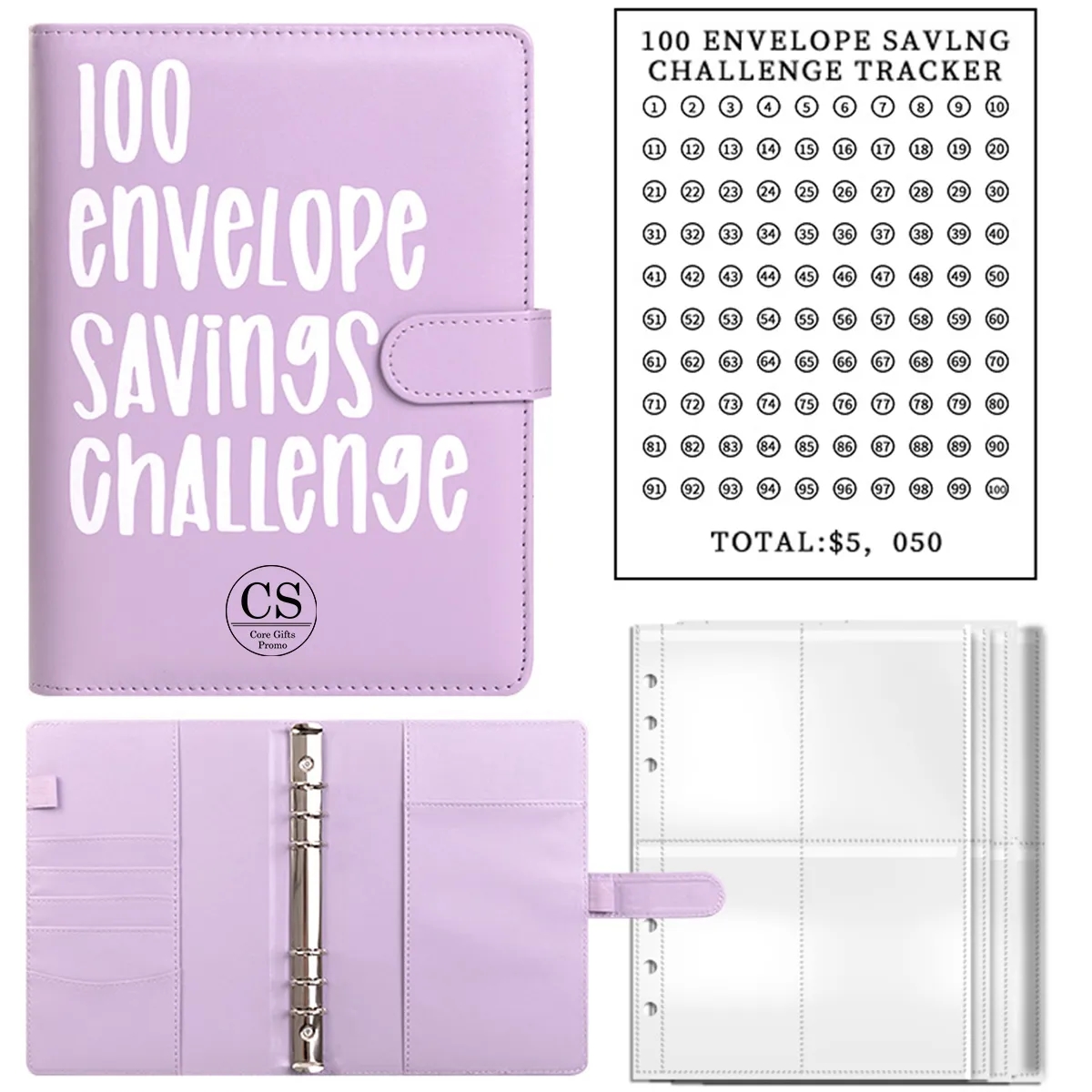 100 Envelopes Money Saving Challenge Binder 2