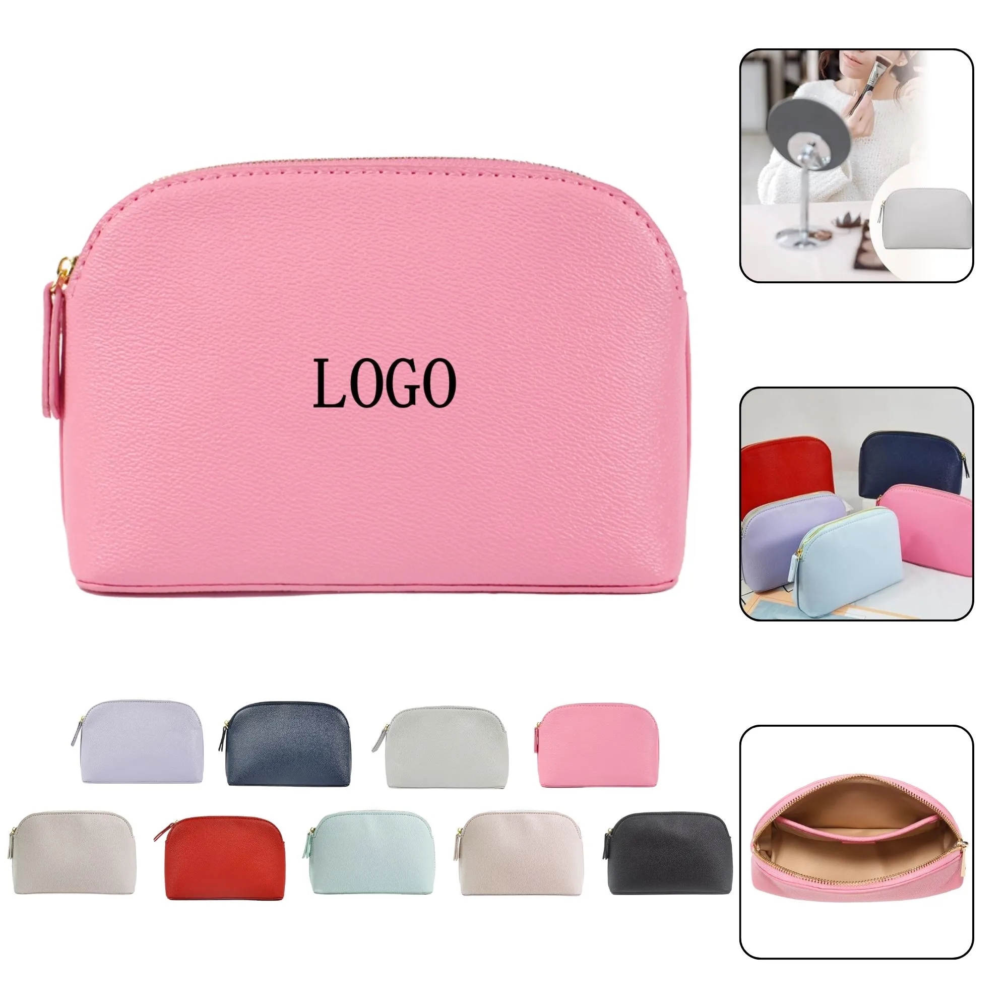 Premium Leather Travel Cosmetic Case 6