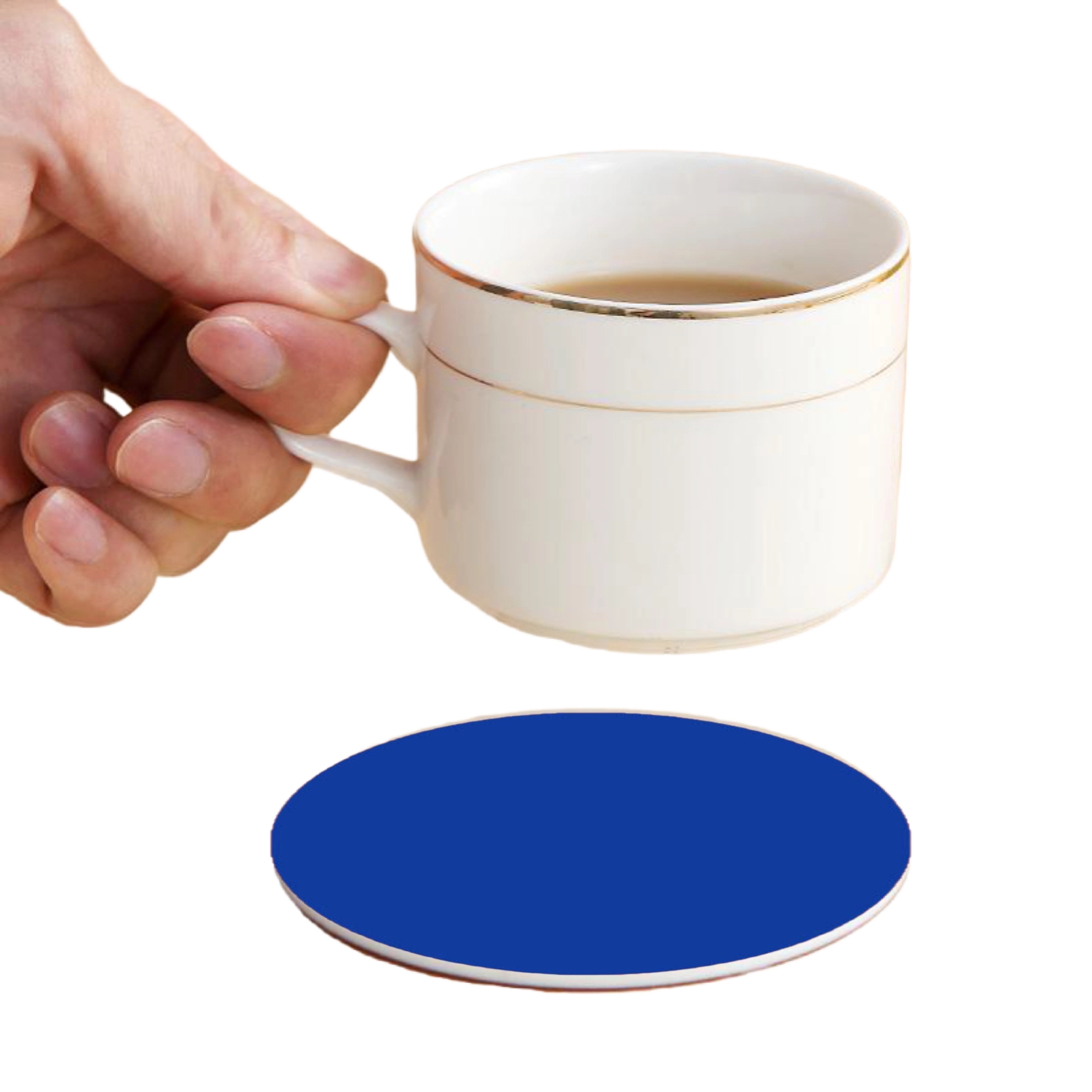 MOQ 50 Full Color PVC Round Coasters 4