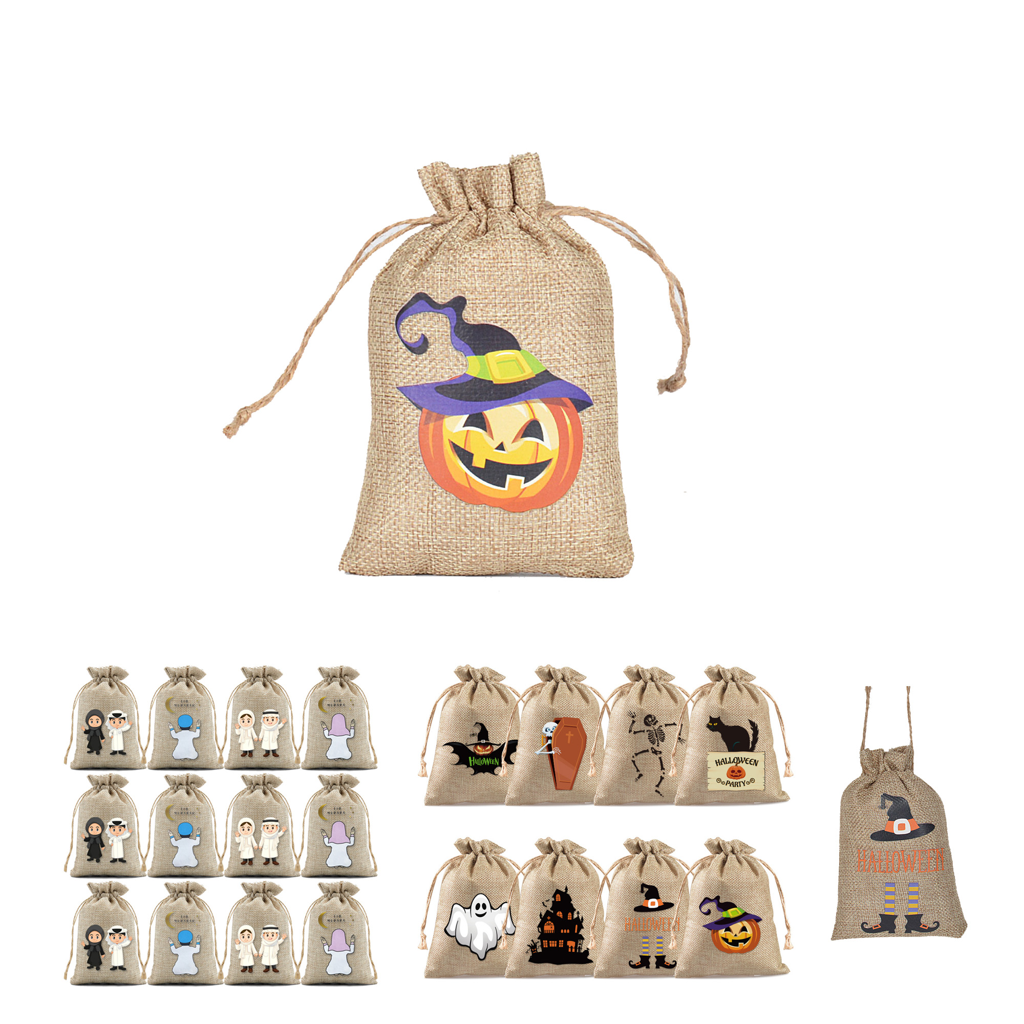 Burlap Bags with Drawstring 1