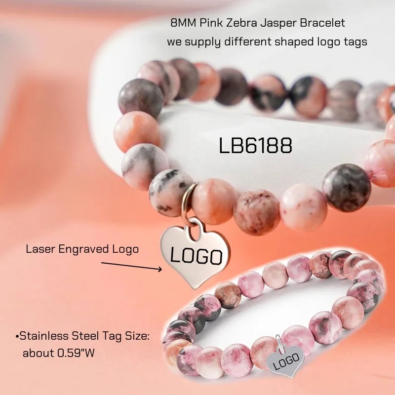 BULK Gemstone Bracelets Wholesale Stretchy Round Beads 5