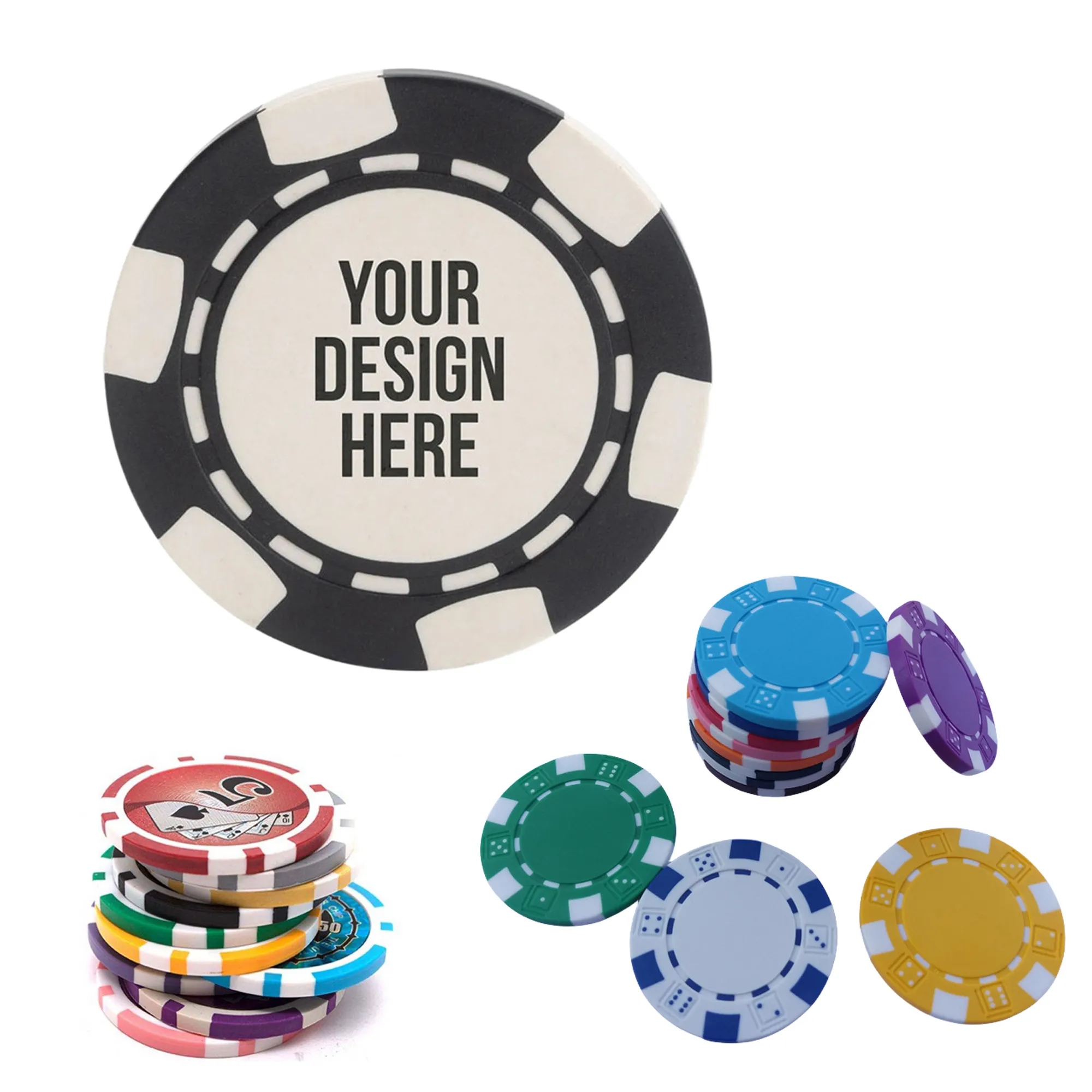 MOQ100PCS Custom Logo The Art of Plastic Poker Chip Stacking 4