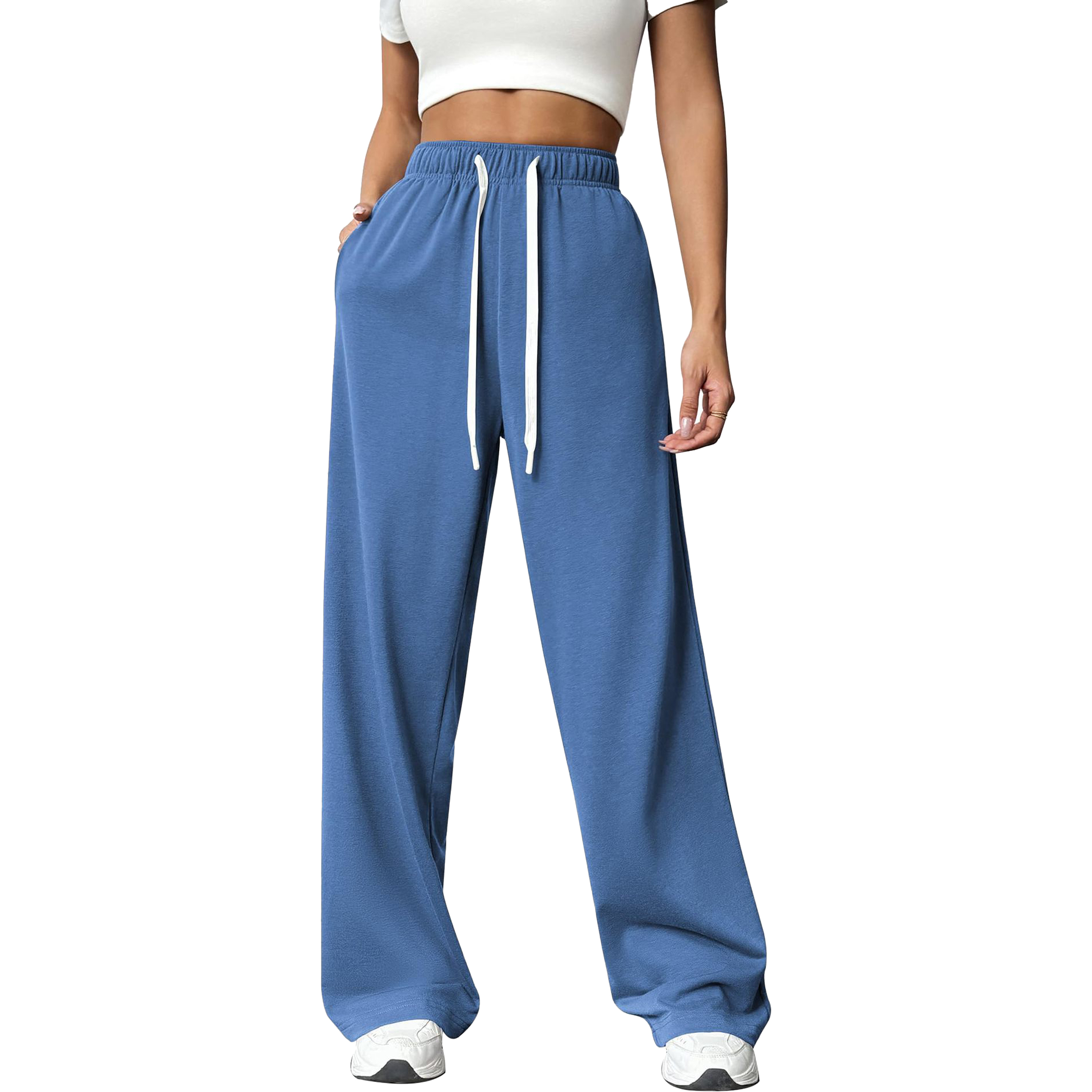 Cotton Loose Straight Sports Pants 9