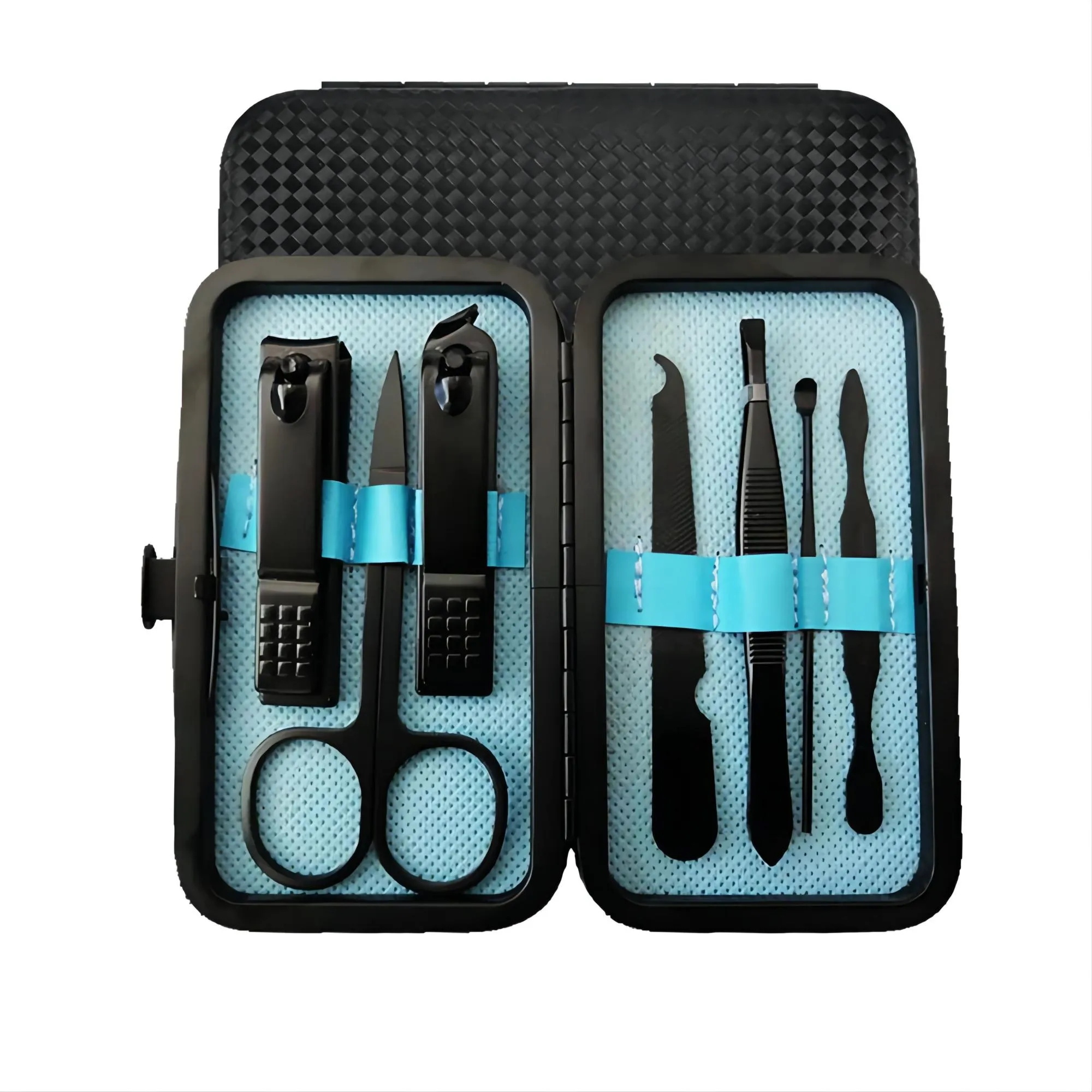 Stainless Stee 7-Piece Leather Look Manicure Set 2