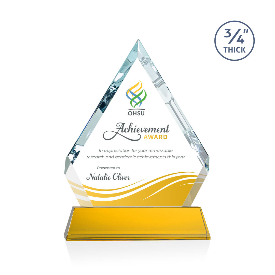 Apex VividPrint™ Award on Newhaven Base - Amber 7