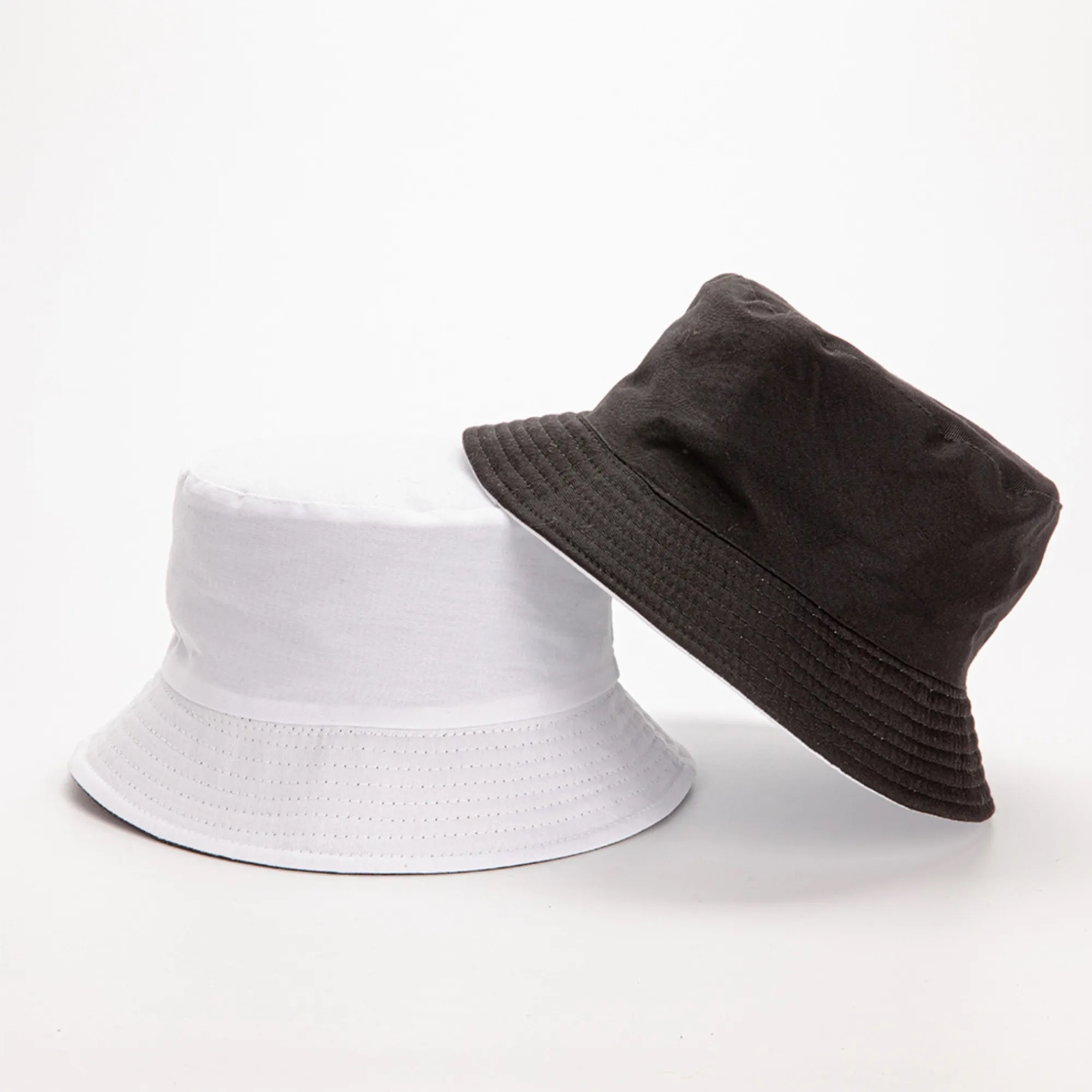Bucket Hat Double Side Solid Color Sun Cap 5