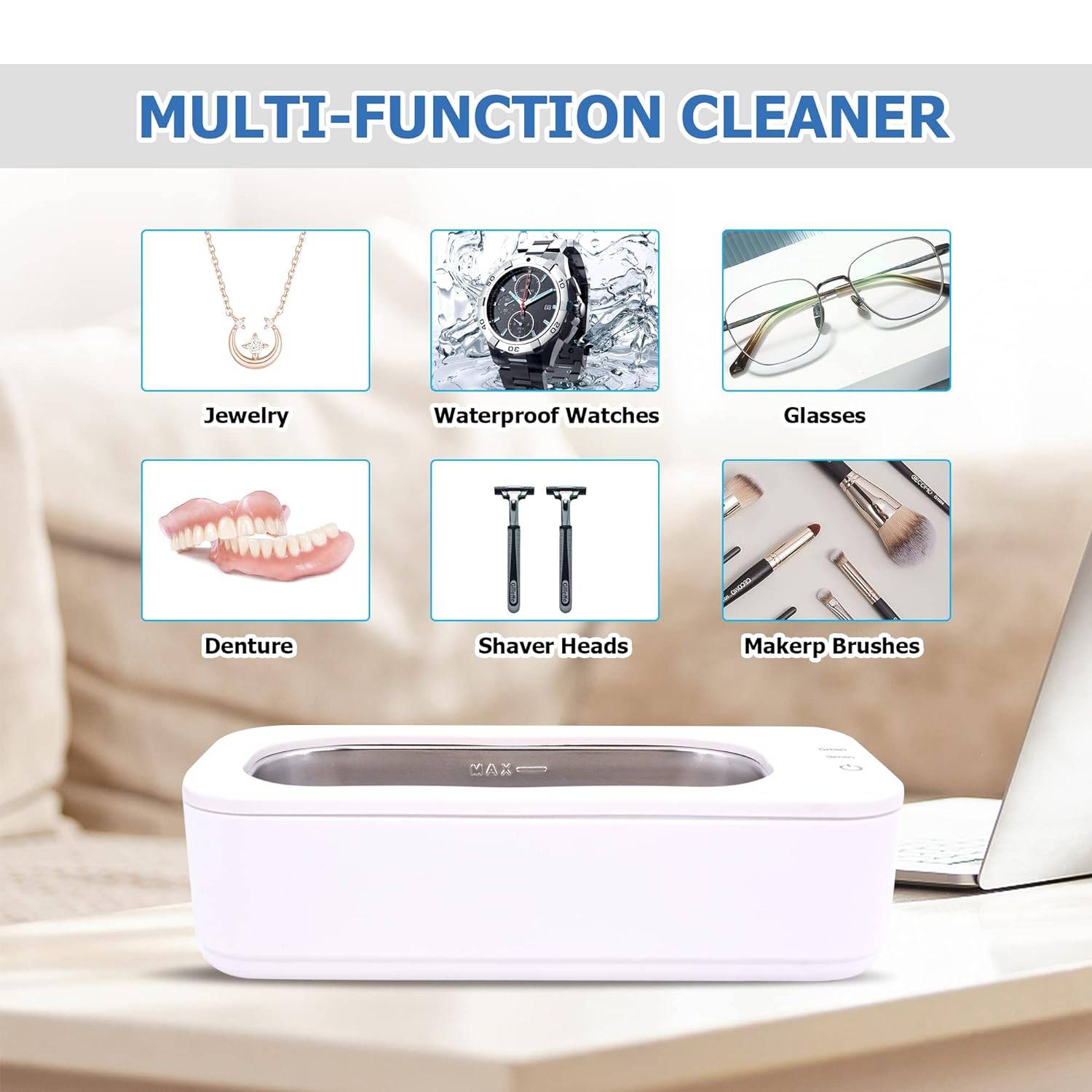 Portable Household Professional Ultrasonic Cleaner 6