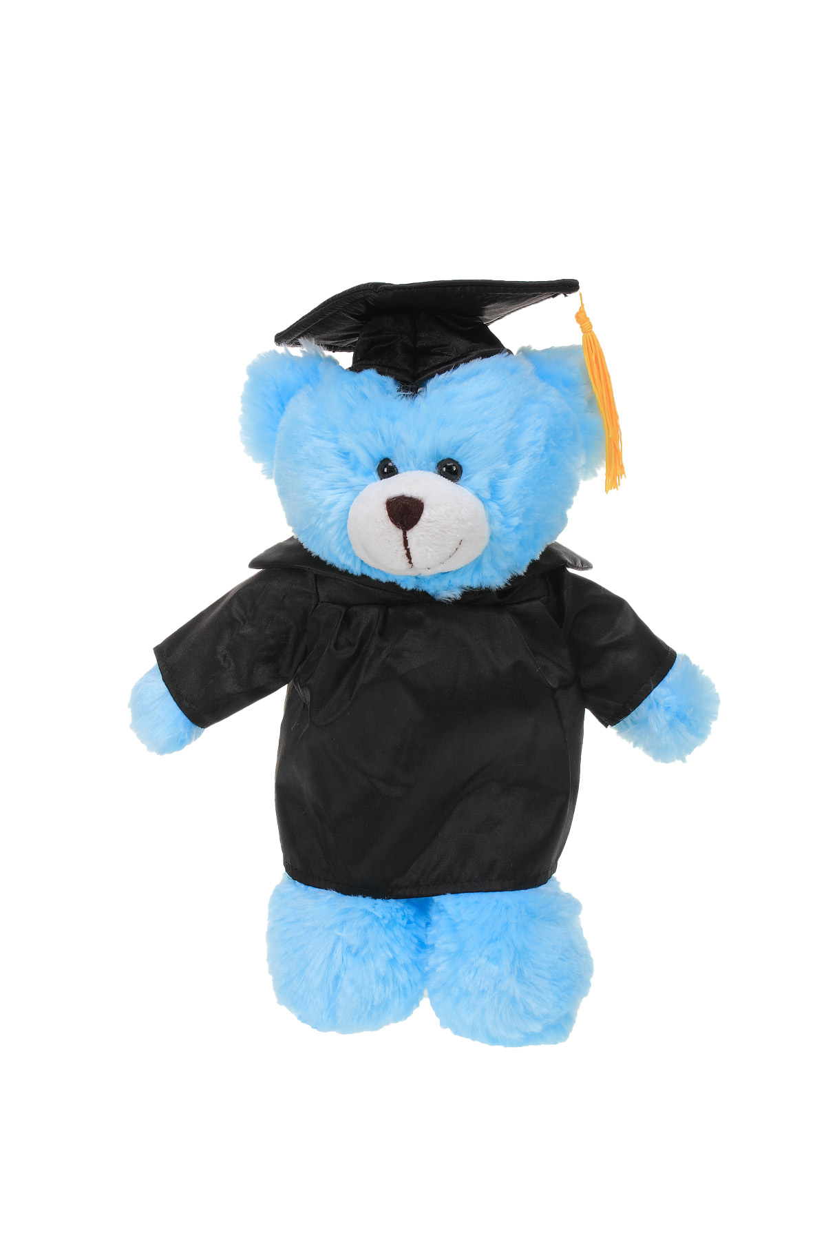 Soft Plush Blue Bear in Graduation Cap & Gown Stuffed Animal