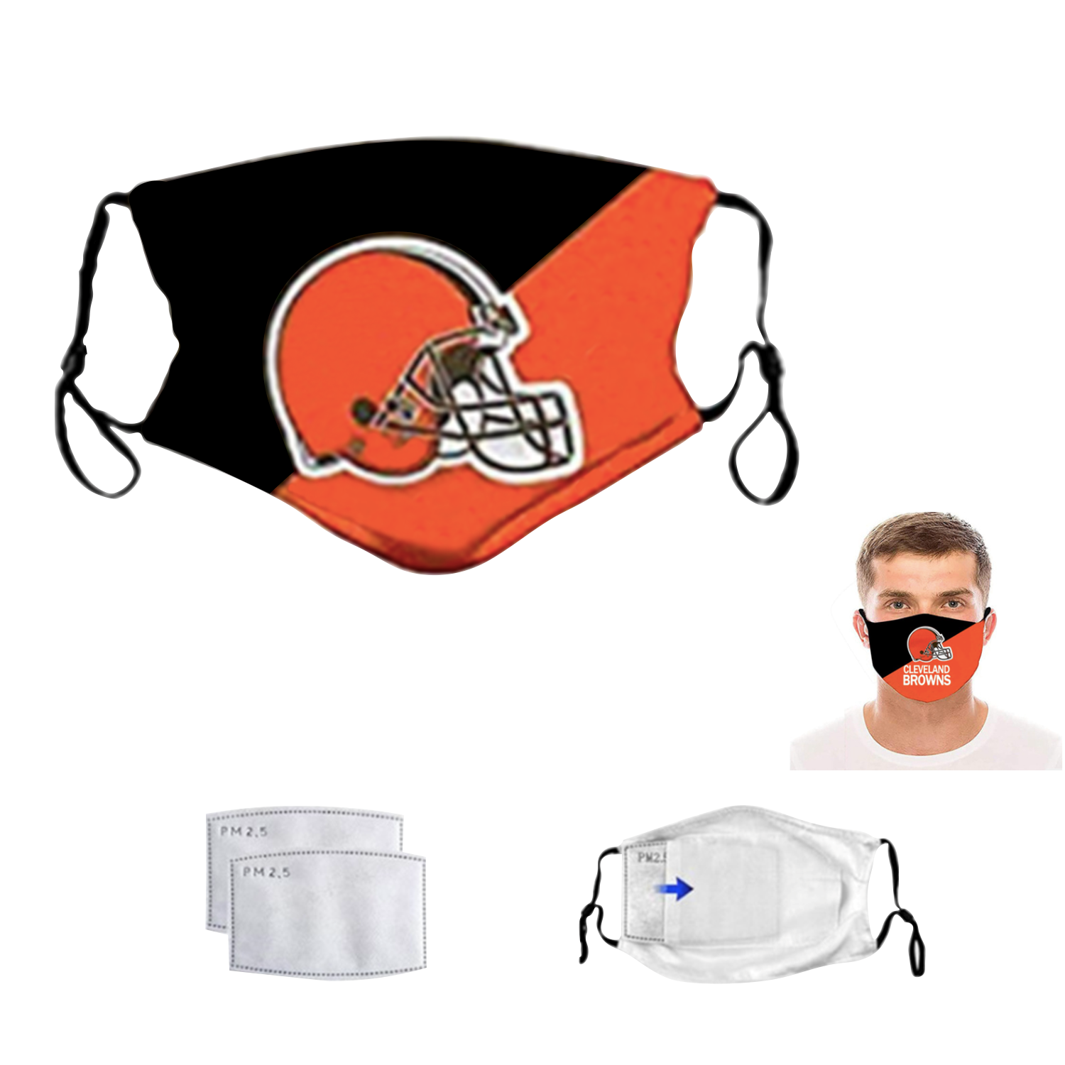 Sublimated Adult Face Mask 1