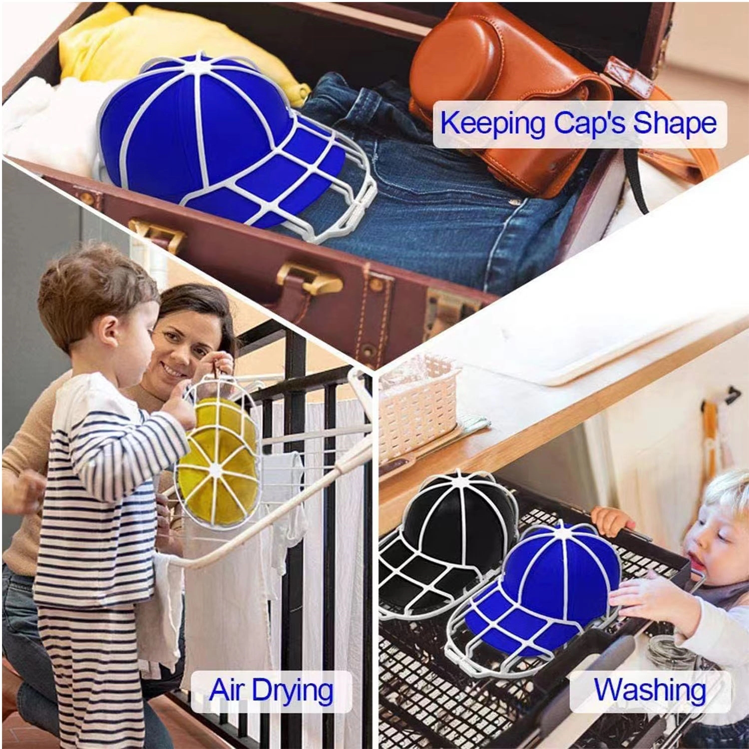 Plastic Pp Baseball Cap Washer Hat Protector 5