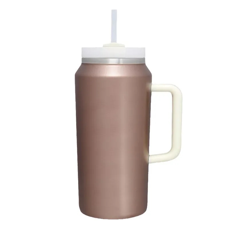 64oz Insulated Water Bottle With Handle Straw, custom water bottle with logo imprint 5