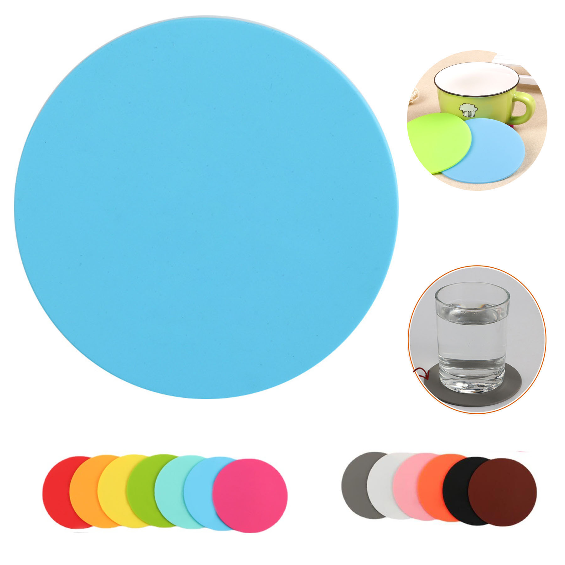 Round Silicone Heat Insulation Cup Mat 1