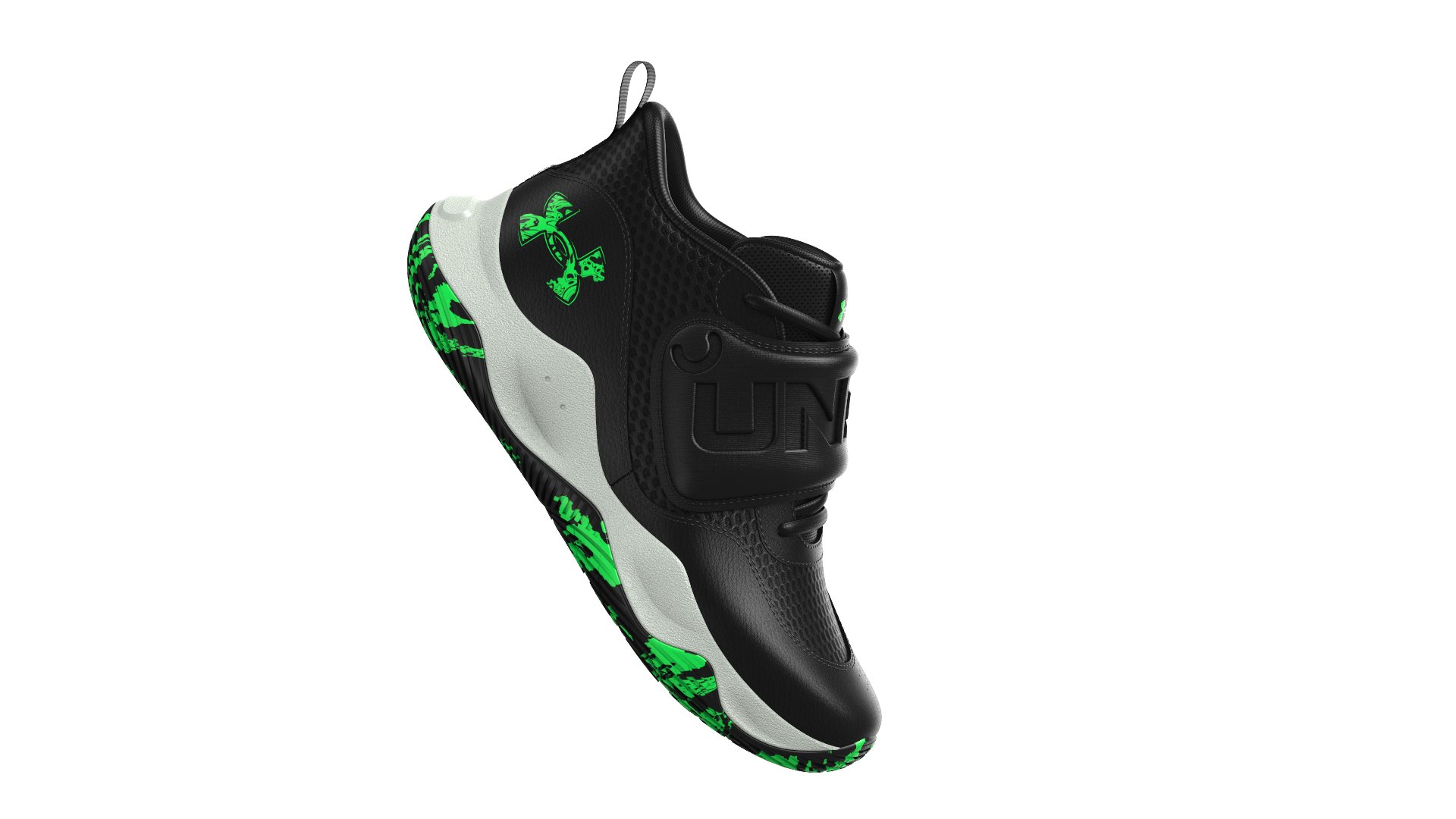 UA Zone BB 2 Grade School Basketball Shoes 5