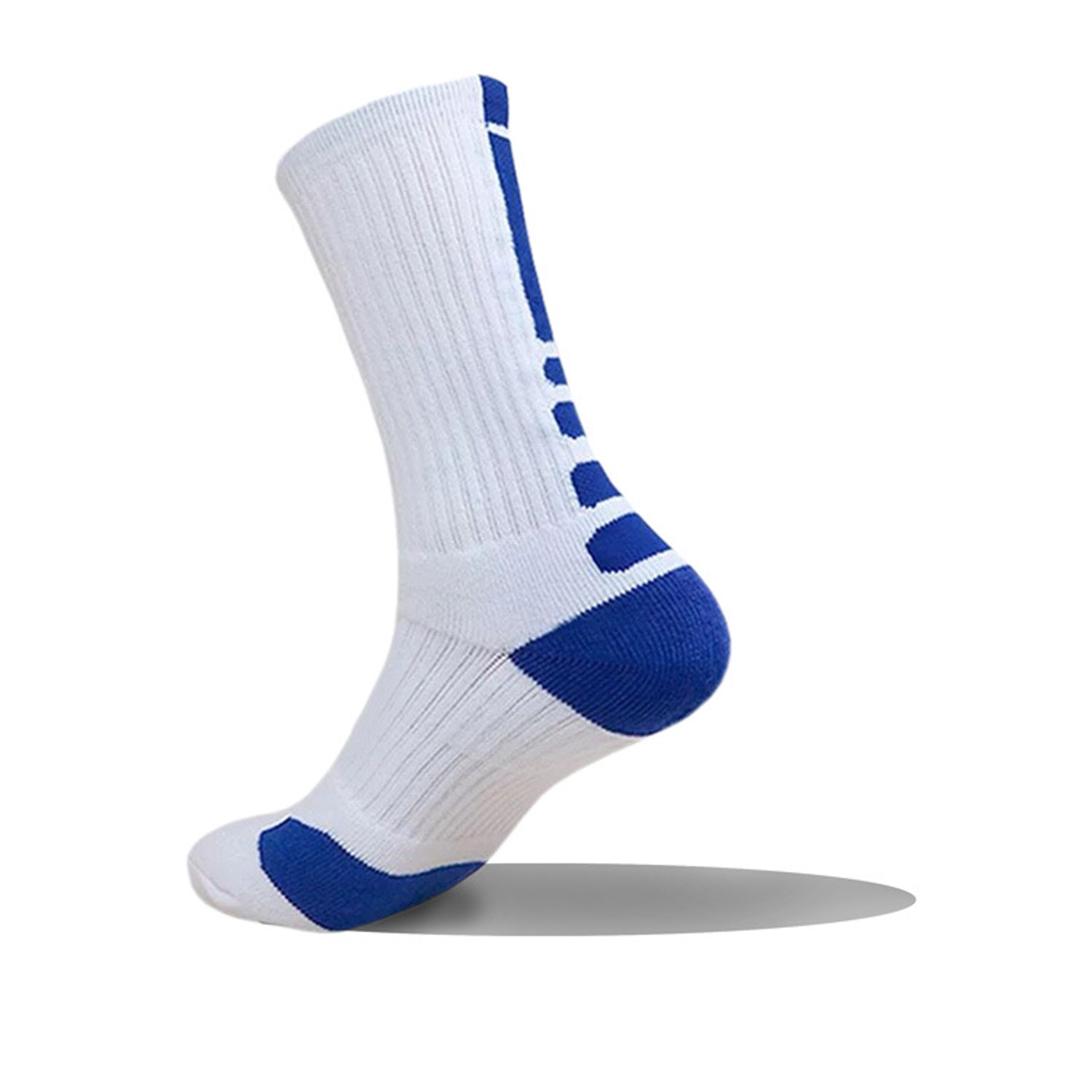 Custom Logo Knit Jacquard Cotton Athletic Crew Socks 6