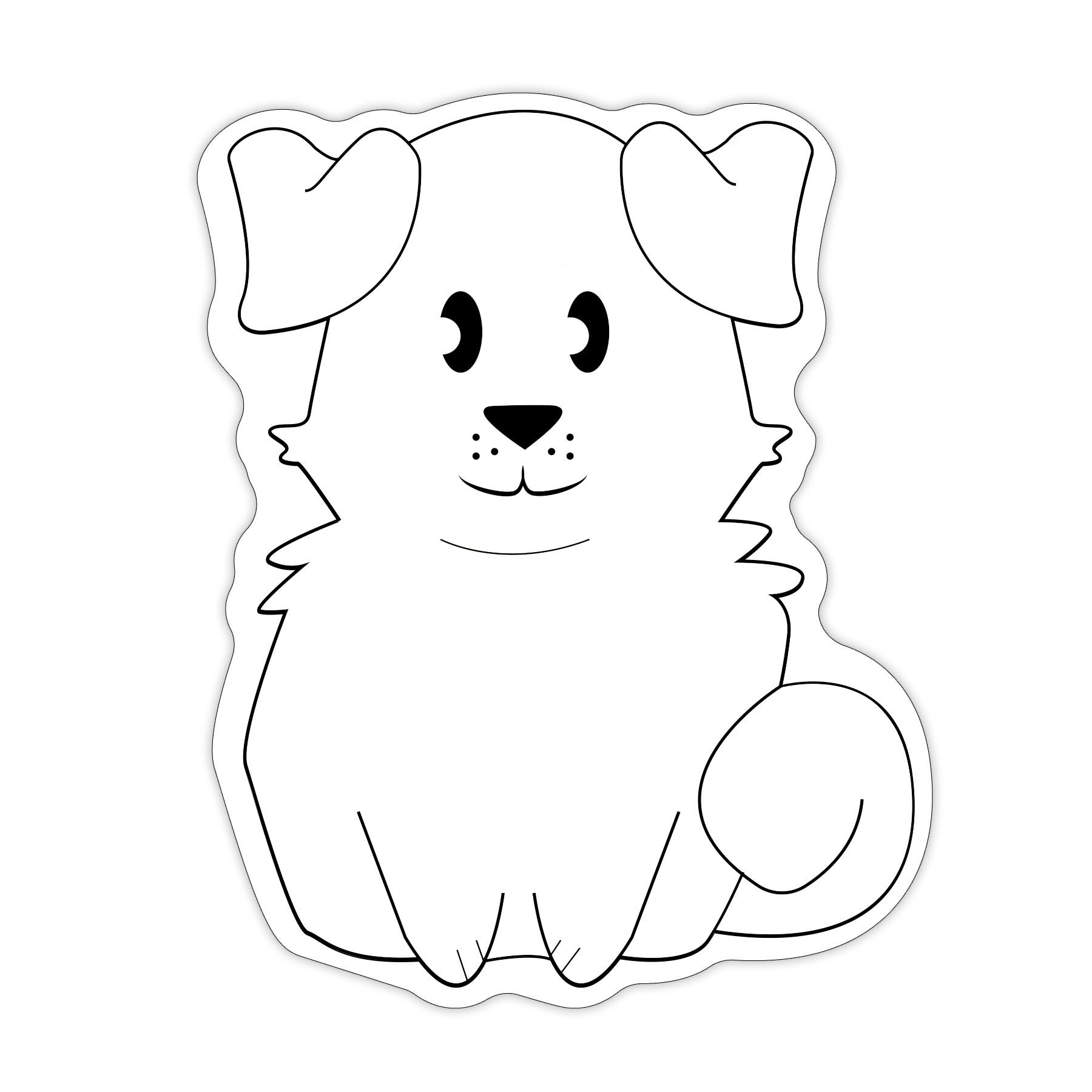 Dog Shaped NoteKeeper™ Magnet 20 Mil 2