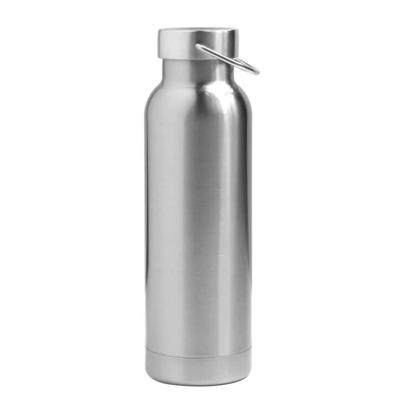 17 Oz. Concord Double Wall 18/8 Stainless Steel Vacuum Insulated Bottle (Silver)