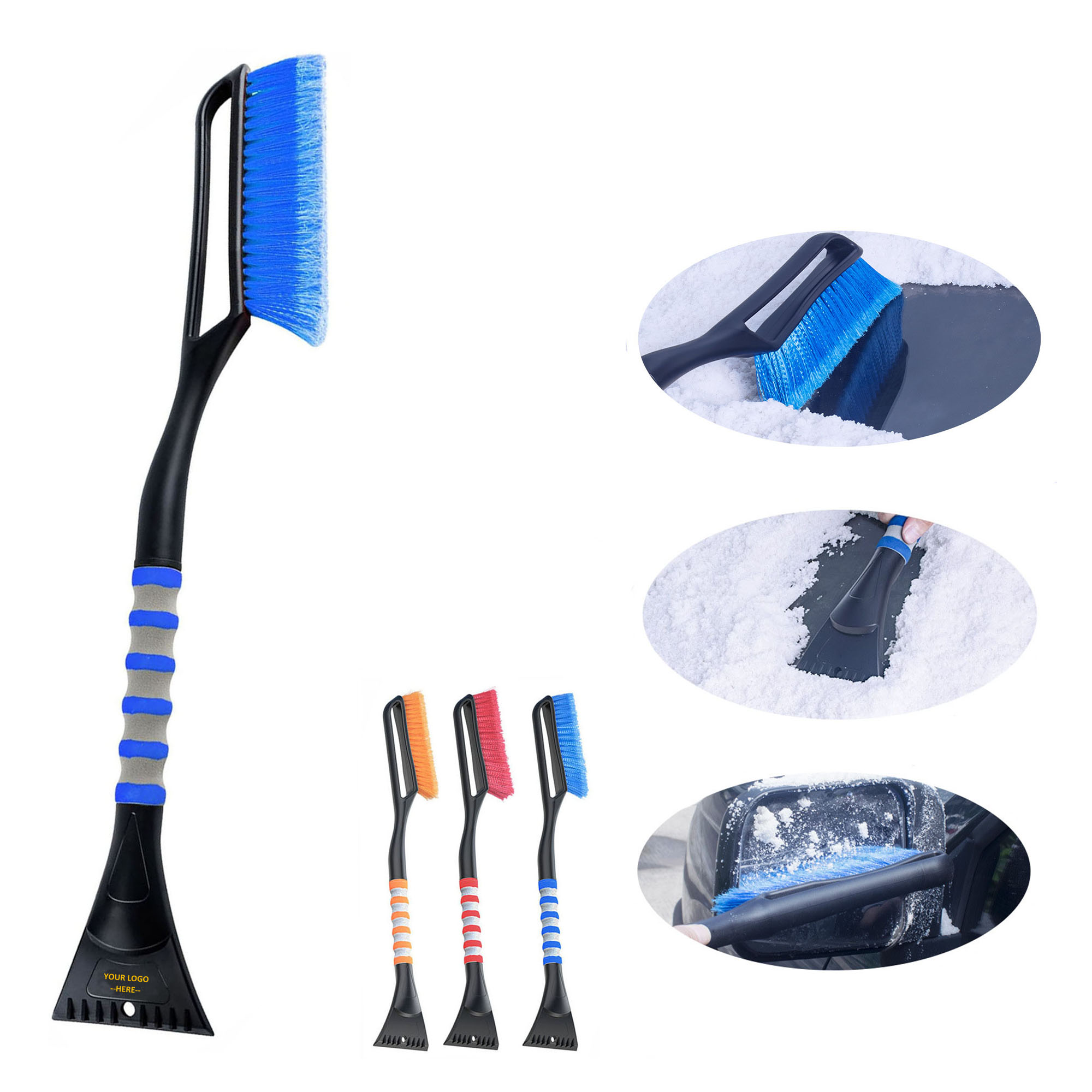 Plastic Snowbrush Ice Scraper 5