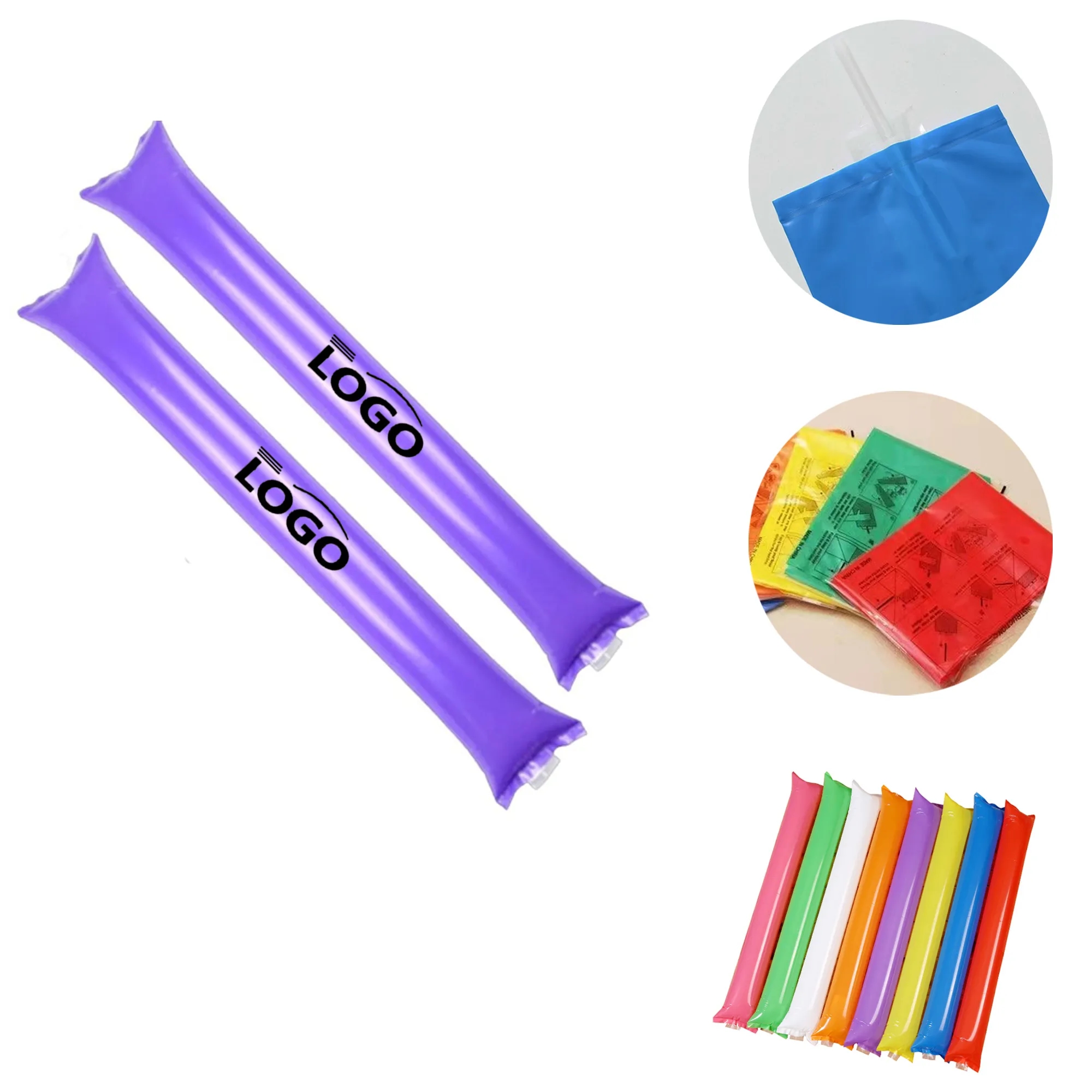 MOQ100 Inflatable Cheer Sticks Party Props 10