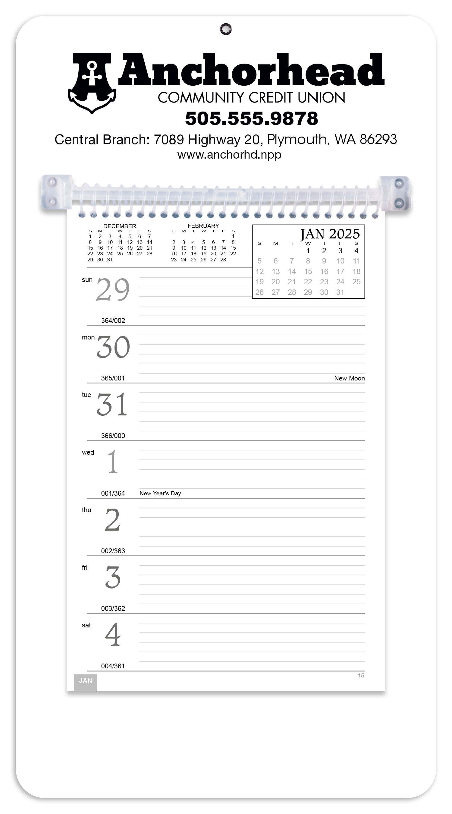 Triumph® Calendars Weekly Memo Calendar 50
