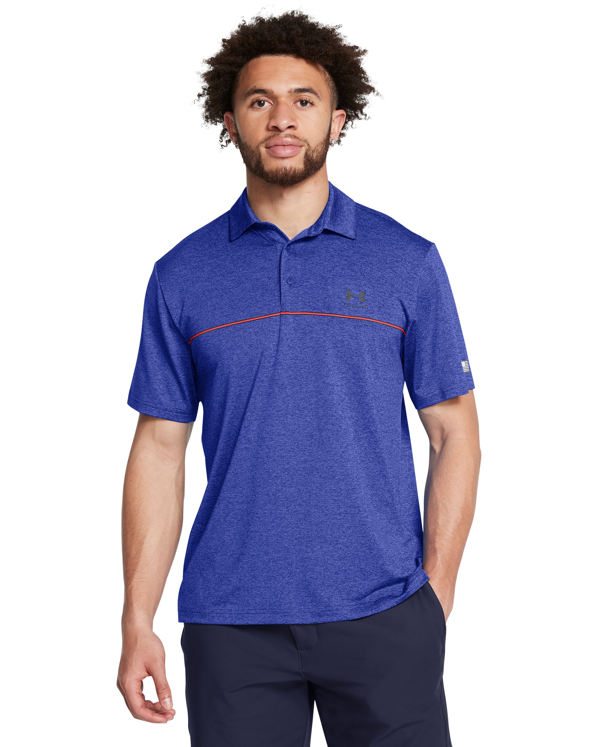 Men's UA Playoff 3.0 Freedom Stripe Polo  3