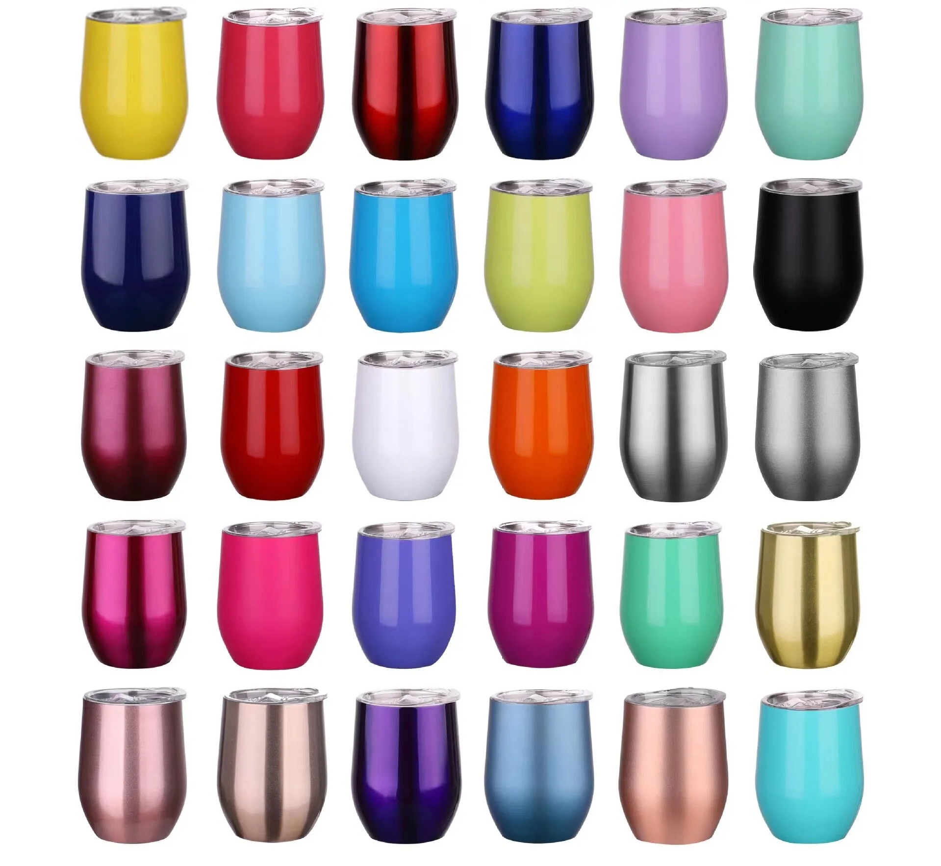 12Oz Double Wall Stainless Steel Eggshell Cup 1