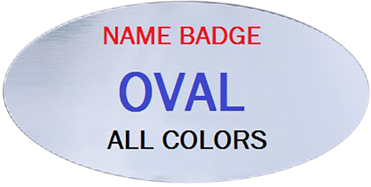 TopLine Oval Name Tag 1