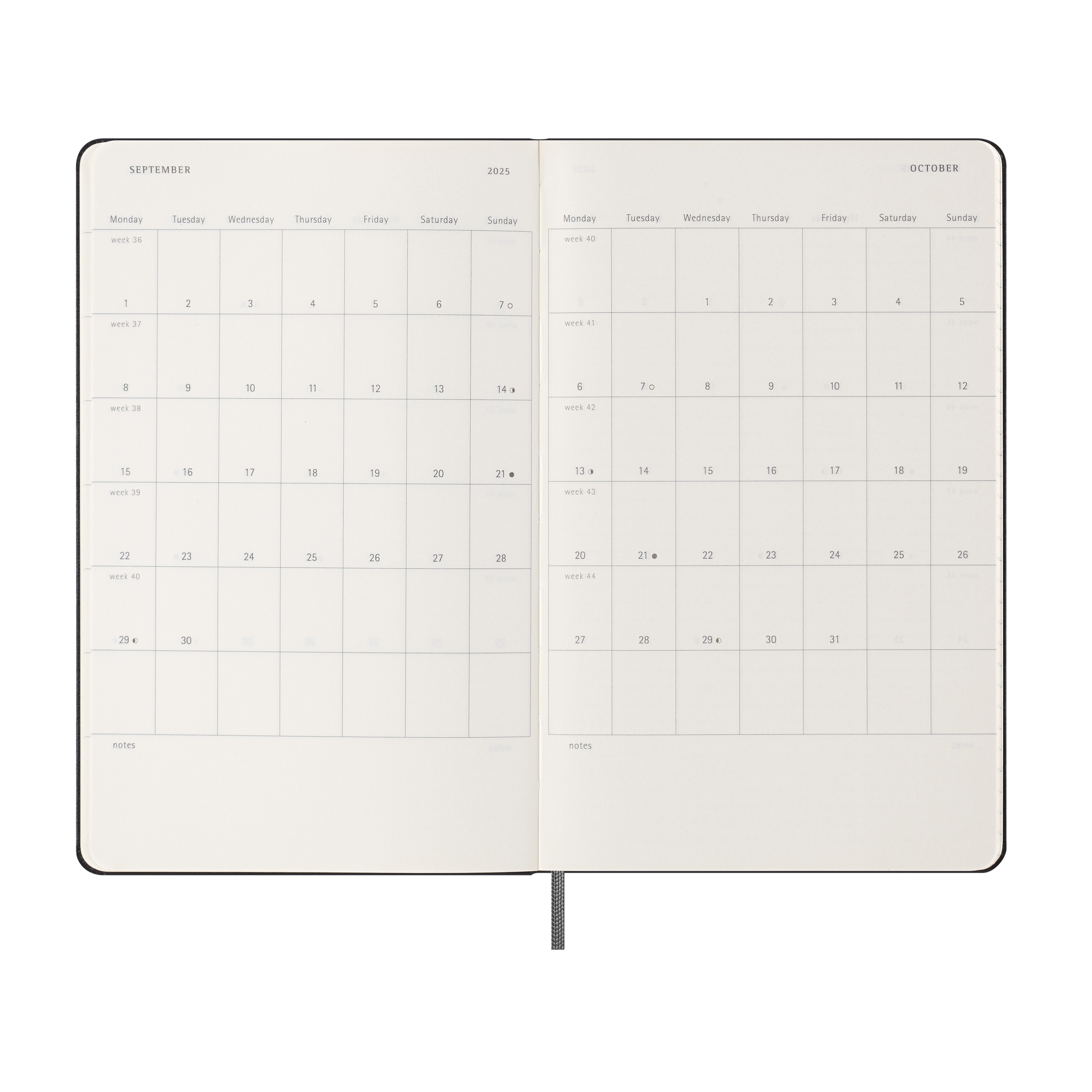 Hard Cover Large 12-Month Weekly 2025 Planner