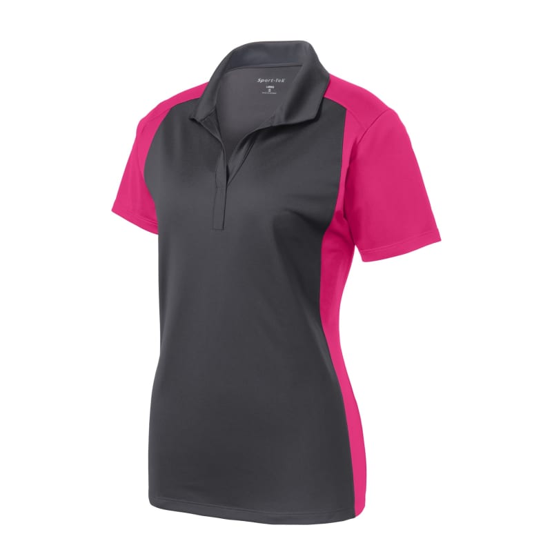 Sport-Tek Women's Colorblock Micropique Sport-Wick Polo. 8