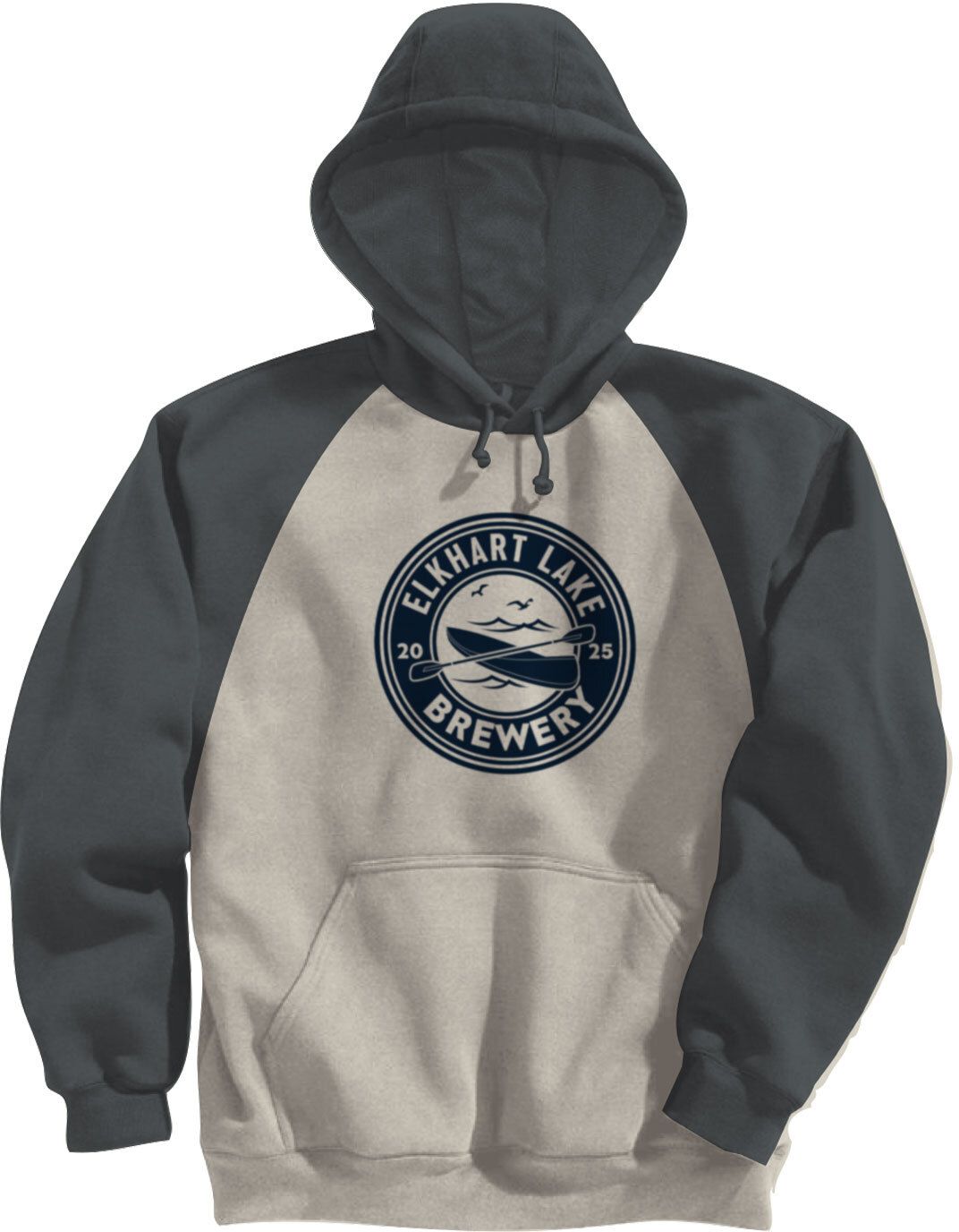 ADULT FLEECE COLORBLOCK BASEBALL HOODIE-SCREEN 12