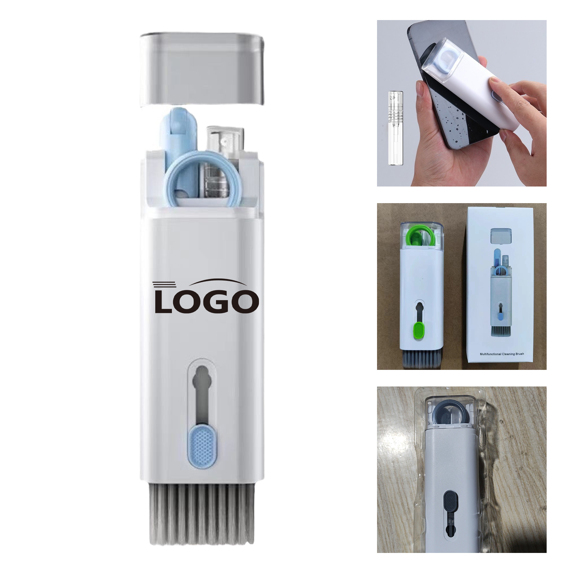 MOQ 50 Compact 7-in-1 Keyboard and Screen Cleaning Kit 1