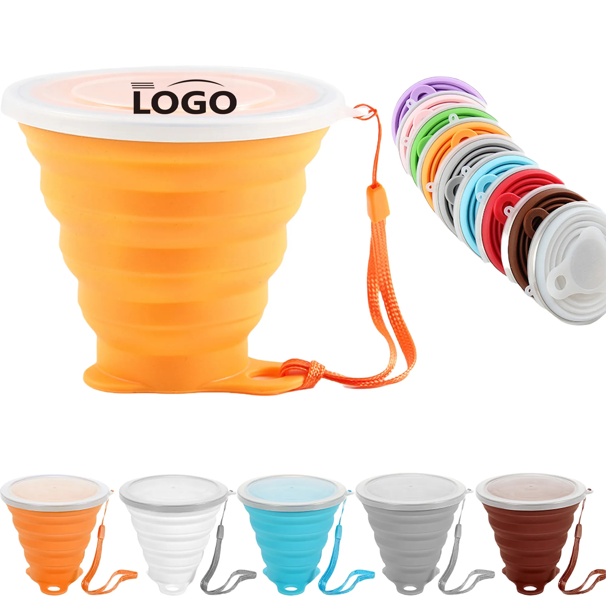 9oz Silicone Collapsible Travel Water Cup MOQ20 14
